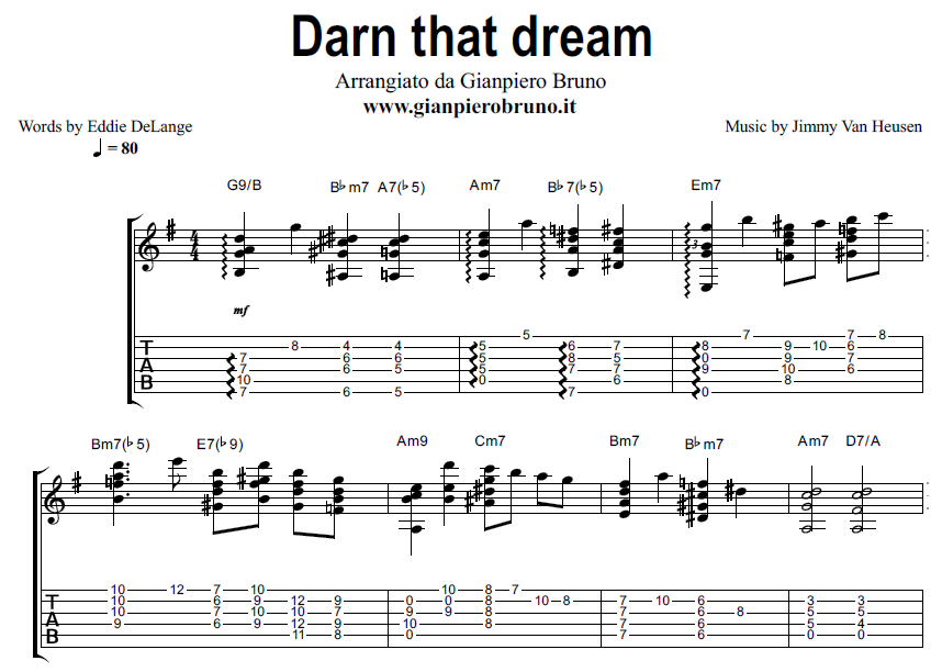 Darn-that-dream-spartito