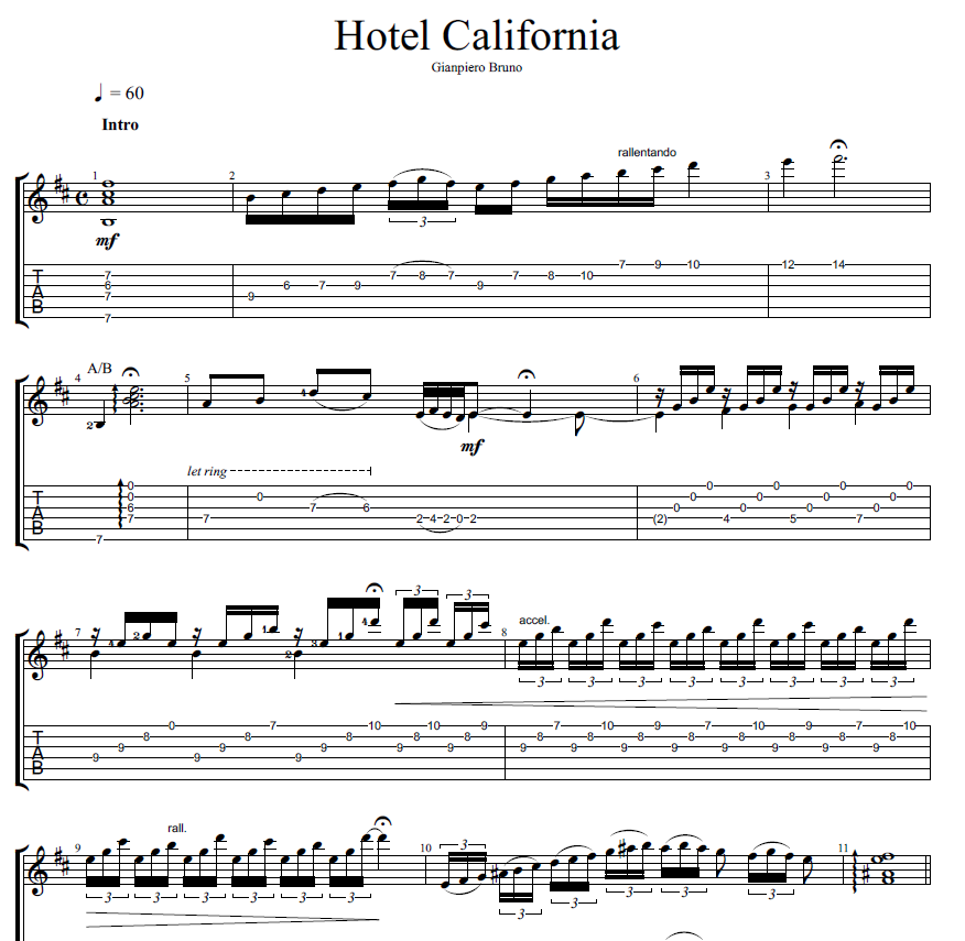 Hotel-California-Eagles-chitarra-sola-tab