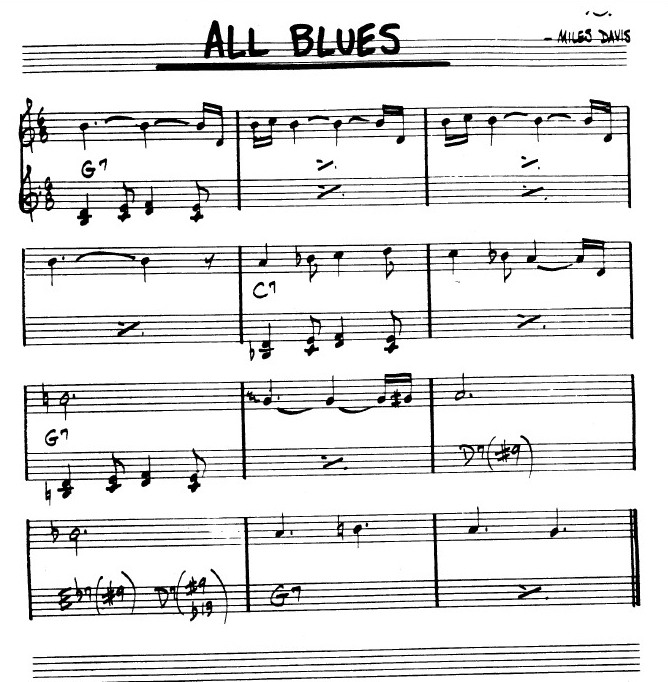 All-blues-spartito-assolo-chitarra