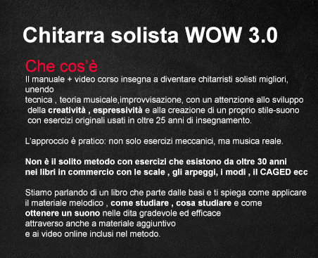 Corso completo di chitarra solista