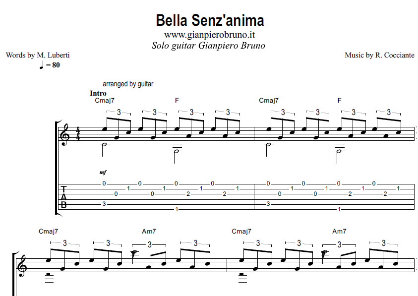 bella-senz'anima-spartito-chitarra-riccardo-cocciante